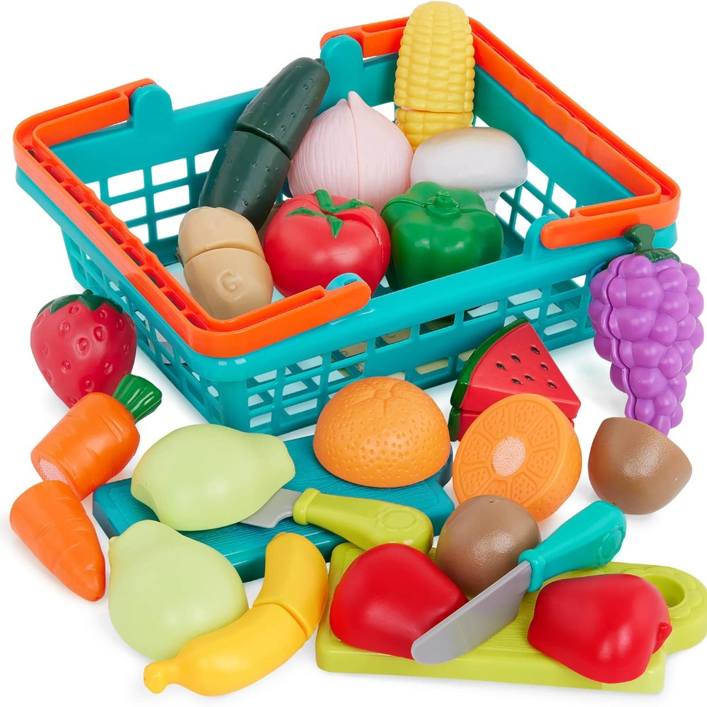 باتات - اسباب بازی غذا برای کودکان، نوزادان - مجموعه غذا با تخته‌های برش و لوازم جانبی